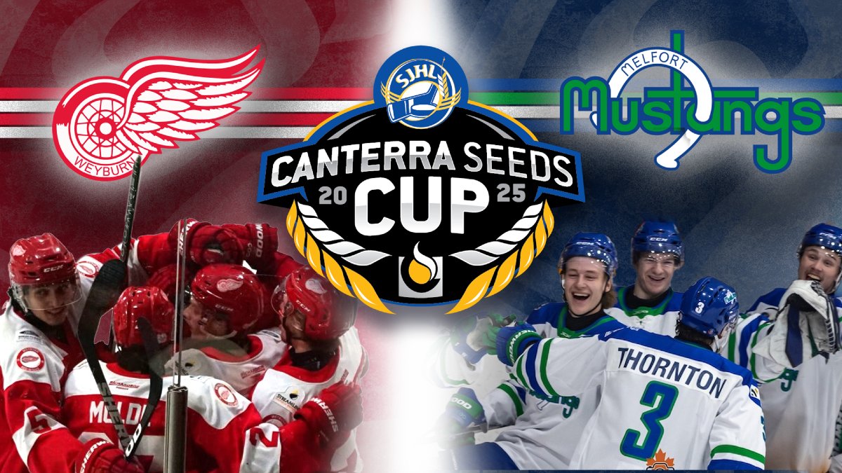 🪧#SJHLRECAP | The 2025 Canterra Seeds Cup final is set.

Weyburn earned its spot when Josh Sale tipped in a Dallen Oxelgren point shot at the 5:08 mark of overtime to hand the Red Wings a 3-2 victory in Game 6 and a 4-2 win in the series vs. the Flin Flon Bombers.

Details -