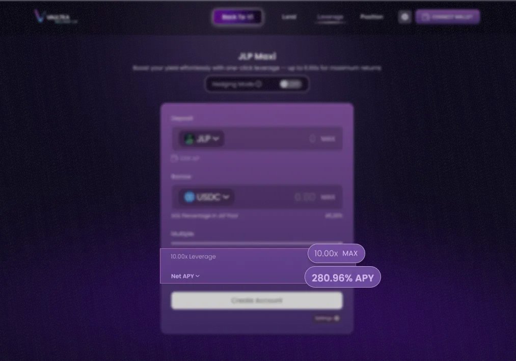 🚀 Boost Your JLP Yield with Vaultka Solana V2!

▪️Leverage just boosted — up to 10x (previously 6.6x)
▪️APY climbing past 280% — and still rising!

Vaultka’s yield never sleeps, maximize your returns, start leveraging JLP now:

🔗solana.vaultka.com/leverage