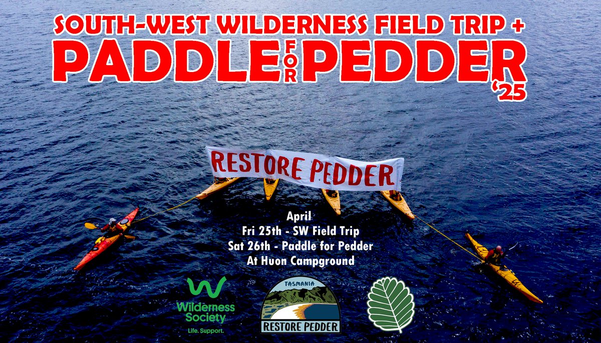 Make waves with us &amp; Paddle for Pedder this April! We're heading out to FAKE Pedder to learn about the ecological importance of the SW, &amp; paddle for the restoration of these important ecosystems.
This federal election we're calling for restoration of biodiversity! Tickets in bio
