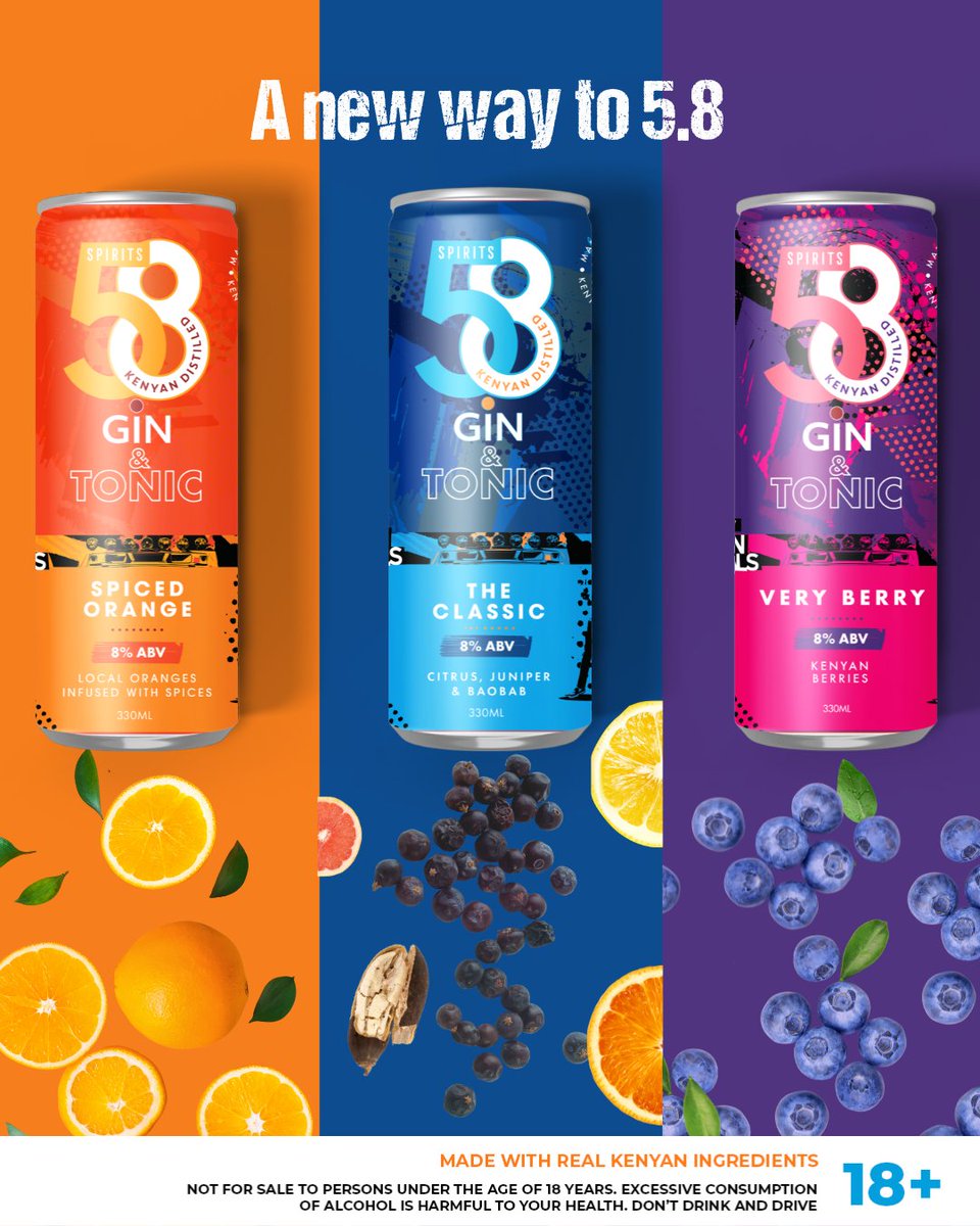 Dearest 5.8 Tribe,

You might have seen them, tasted or heard about them.
Introducing a NEW WAY TO 5.8
Fun, bubbly, full of character and definitely TASTY.
Our 5.8 gin and tonic is available in 3 variants;
🍓 Very Berry G&amp;T – Sweet, bold and TASTY.
🍋 Classic G&amp;T– Smooth,