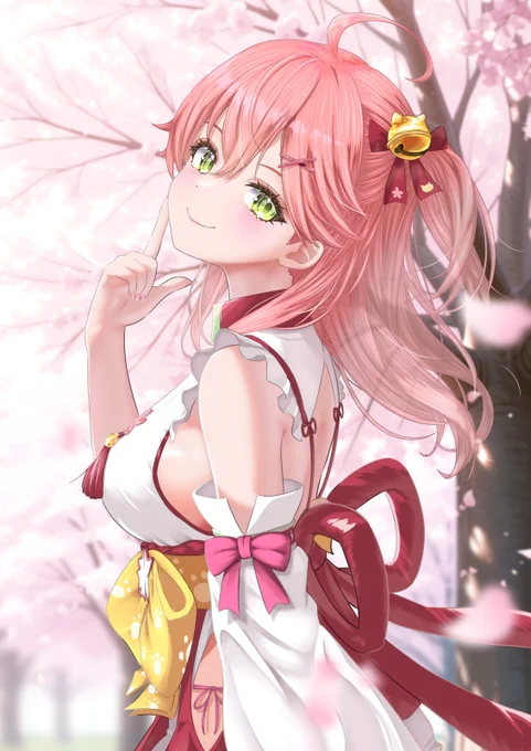 「みこは年中満開だよ」 #miko_Art