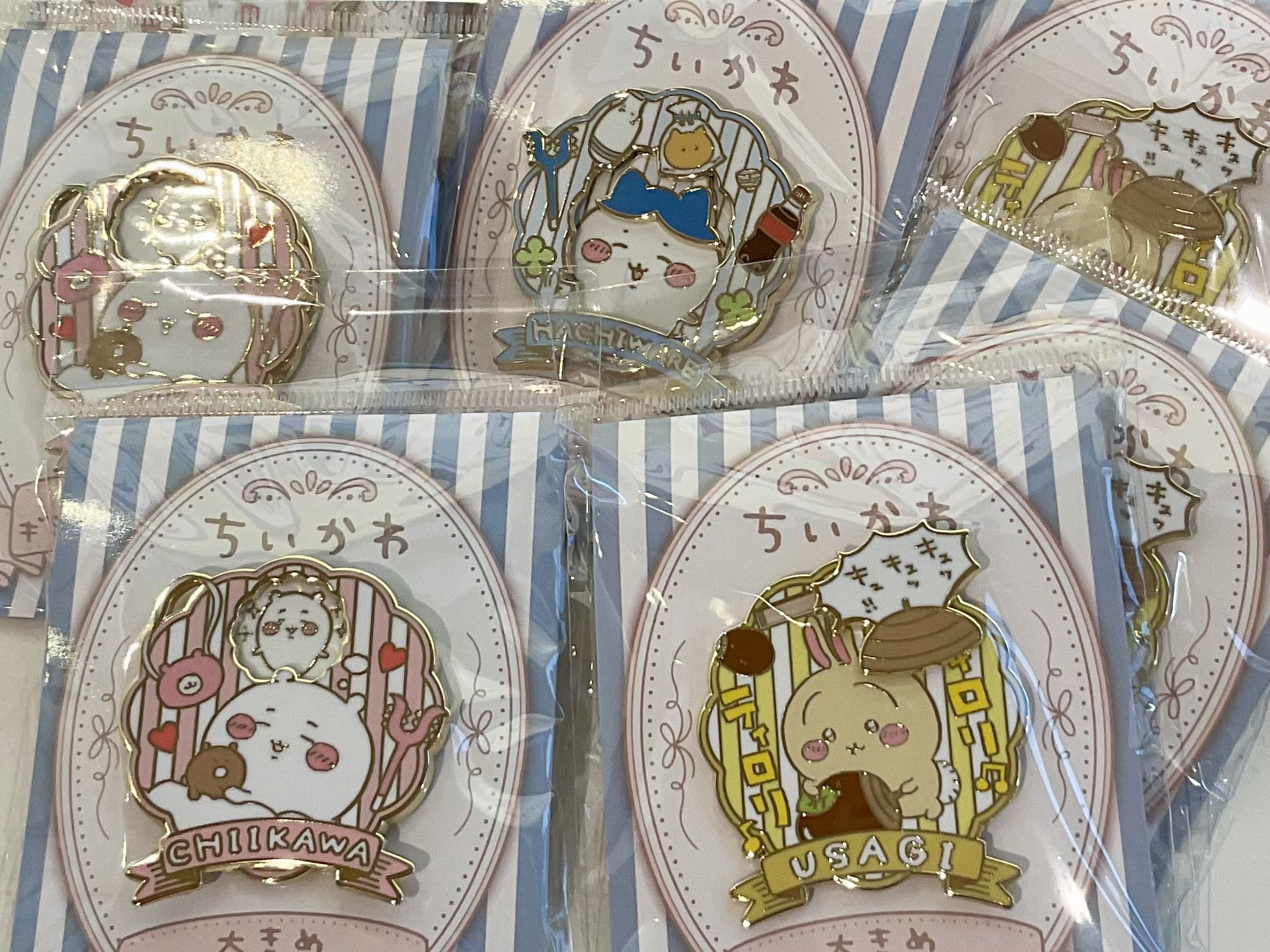 ちいかわパーク　ピンバッジ 新品未開封 ちいかわ ちいかわパーク限定 額縁ピンバッチセット