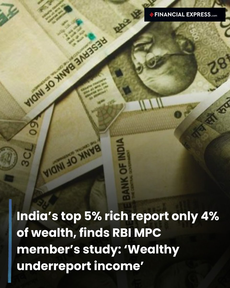 FinancialXpress's tweet image. Ram Singh, a member of the Reserve Bank of India (@RBI )’s #MonetaryPolicyCommittee and the director of the #DelhiSchoolofEconomics, has released a paper titled “Do the wealthy underreport their income?” The paper, which is based on affidavits filed by election contestants, the
