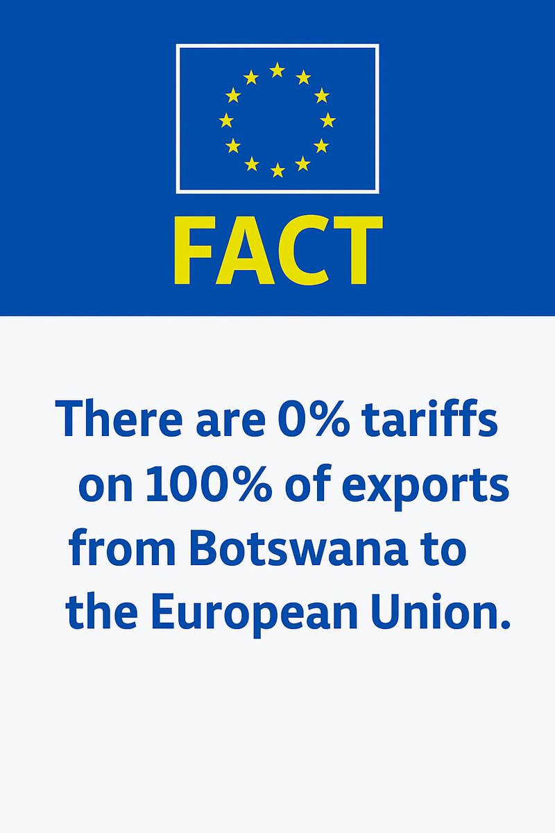 The EU is a reliable and predictable partner for Botswana also when it comes to trade and tariffs.