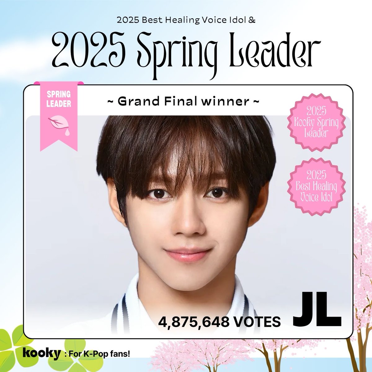kooky__official's tweet photo. ๐ธCongratulations to #AHOF #JL for becoming the 2025 #KookySpringLeader ! ๐ธ
๐
#์ํ #์ ์ด์ will receive:
๐๐Trophy
๐Bus Shelter ads
๐
2025.05.07 ~ 06.06 (1 month)
๐Sinsa Station Exit 8 bus stop / 23-108
Design Submission here(-4/21 10am)๐https://t.co/sb4vIppLvK
๐Korean radio ads
๐
2025.05.10 ~ 05.31 (Sat&Sun) / 6 times
๐ปMBC FM4U / IDOL RADIO & ์คํฌ์ ๊ณ ์๋ฐฐ
๐ Fanbases who would like to suggest a message, please send us a DM!
๐โA special cafรฉ event
Design Submission here(-4/21 10am)๐https://t.co/kUYo3uHHys
โฌ๏ธ More details will be shared in the replies below!