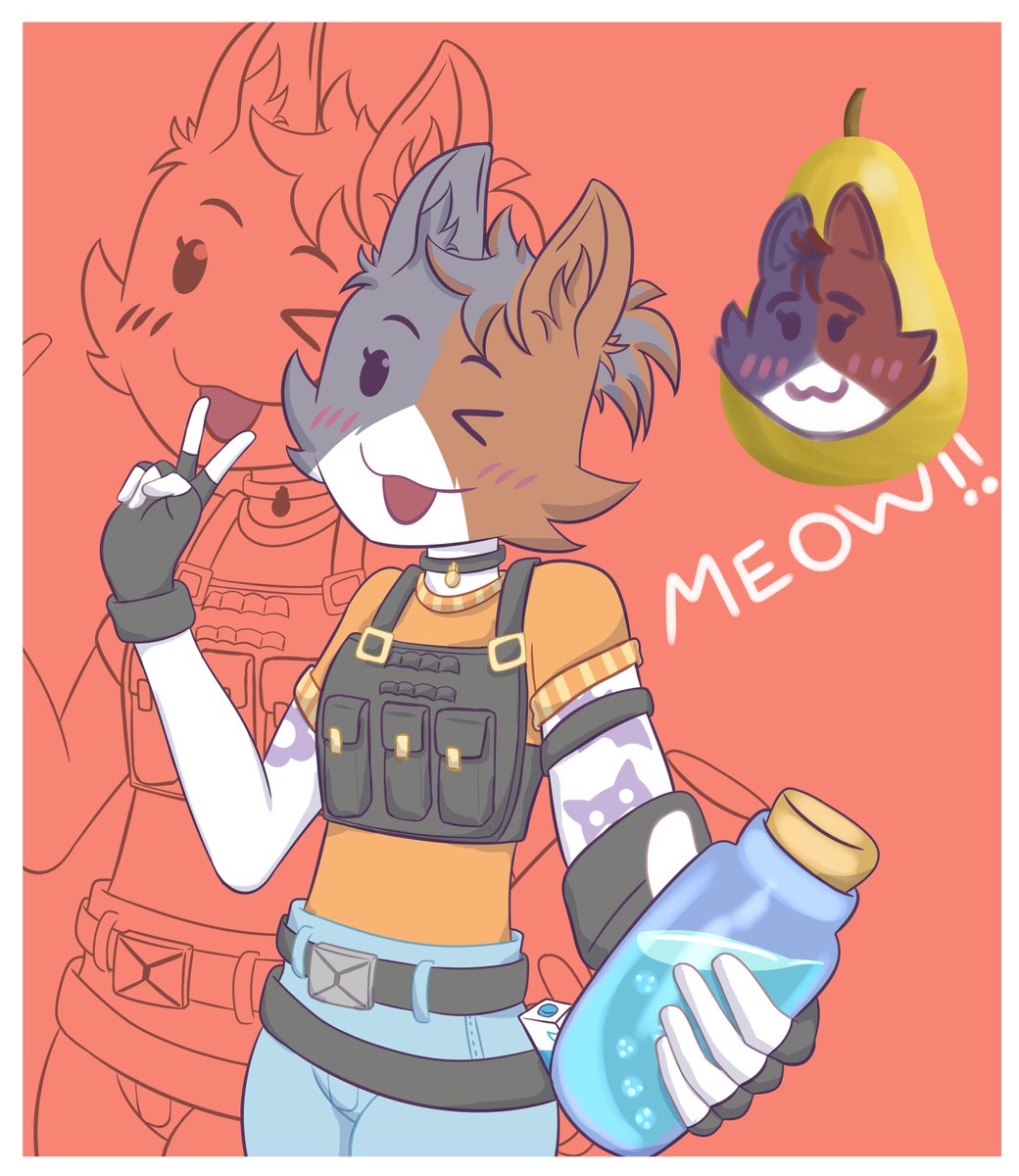 VinityVT's tweet photo. Hiiiii~ 
I think you need a little of this.
#meowdy #FortniteFanArt #CateMeowdy https://t.co/C2dbxHplX7