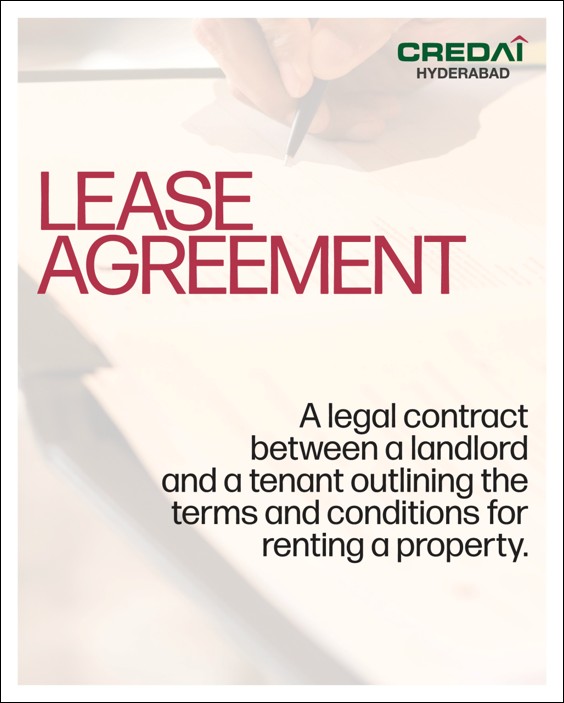 CredaiHyderabad's tweet image. Thinking of renting a property?

Don’t skip the lease agreement – it outlines everything you need to know before you move in.

#CREDAIHyderabad #LeaseAgreement #TenantTips #PropertyRentals
