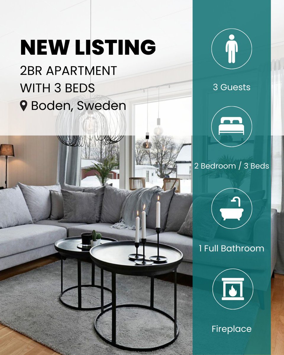 Business travel just got an upgrade! ✨ 
Stay in a stylish, stress-free retreat near H2 Green Steel and downtown Boden. Work hard, then unwind in comfort! 💼🏡
.
.
.
#GuestlyHomes #WorkTravel