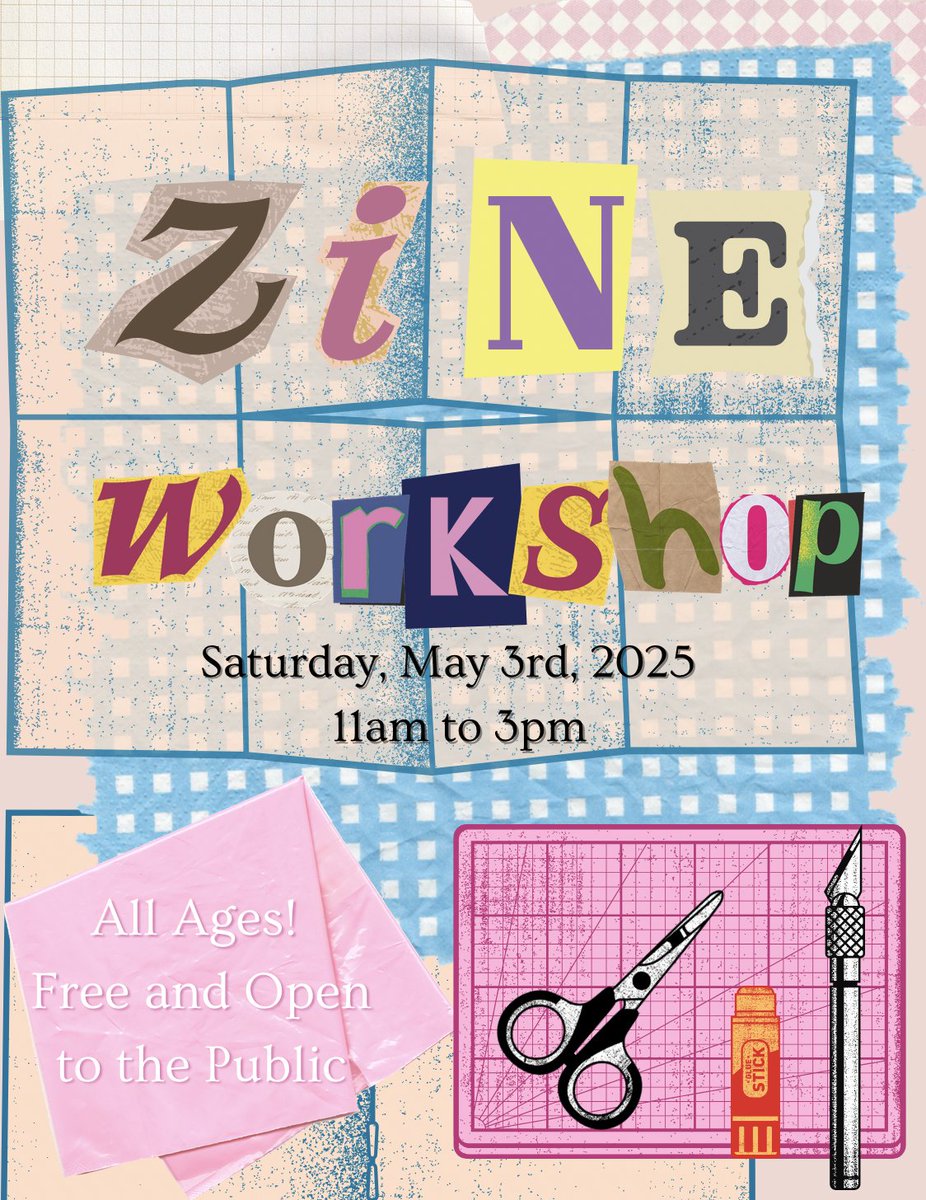 cartoonart's tweet image. Our free zine making workshop returns Sat., May 3. All materials provided; perfect for ages 6+, teens, and adults so no excuses. See you there! cartoonart.org/calendar/2025/… #DIY #zines #comics