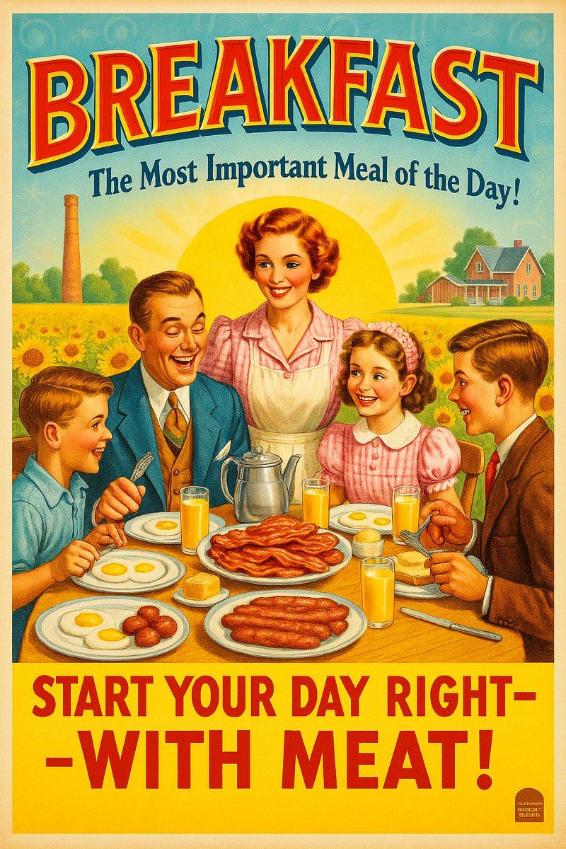IATheYoker's tweet photo. Naciste en una jaula. Te entrenaron para no verla.

Y luego, te convencieron de que la libertad da miedo.

🧵 Las mentiras que moldearon tu realidad

1. El desayuno NO es la comida más importante del día. https://t.co/aShp7iULOT