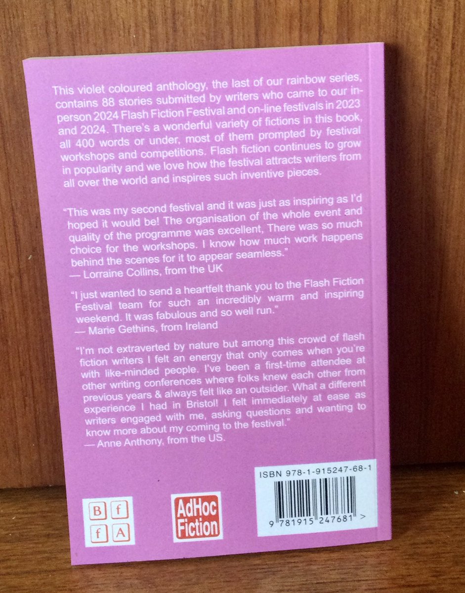 Just back from the printers &amp; posted out to contributors today,  the much delayed anthology from the 2024 Festival! 88  fab flash stories by participants and presenters! We’ll be producing another anthology from the 2025 festival 18-20 July.  Book now at flashfictionfestival.com.