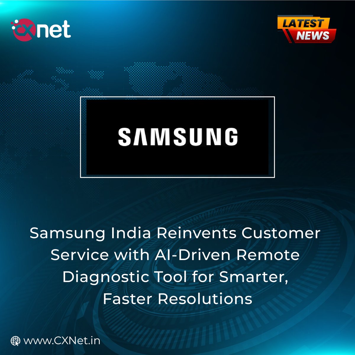 CxnetOfficial's tweet image. Samsung India has unveiled a cutting-edge solution to transform customer service for its home appliances. 

#SamsungIndia #SmartHomeSupport #AIinCustomerService #SmartAppliances #RemoteDiagnostics #TechForGood #SmartThings #HomeApplianceCare #CustomerExperience
