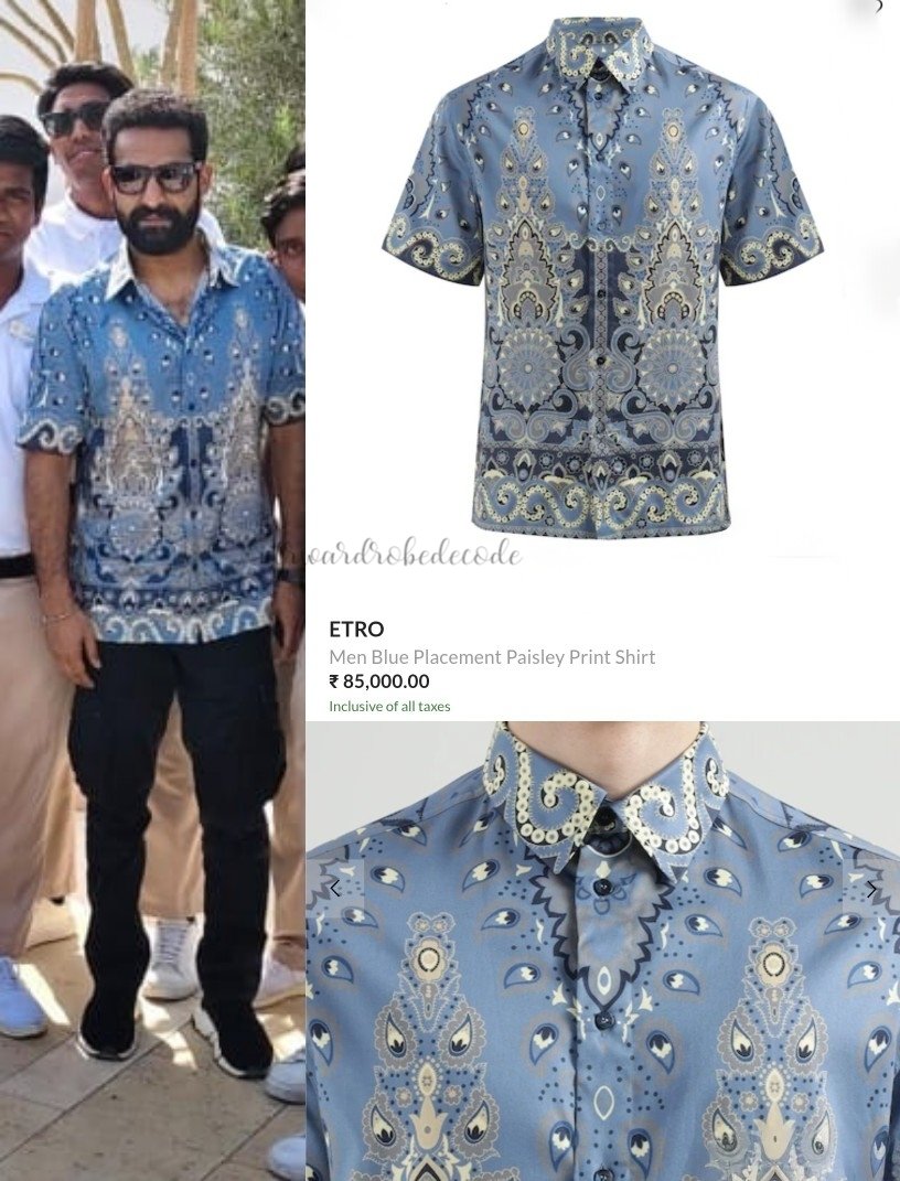 NTRWardrobe's tweet image. . @tarak9999 in ETRO Shirt.
Cost - 85,000 INR
#NTRWardrobeDecode
#ManOfMassesNTR
