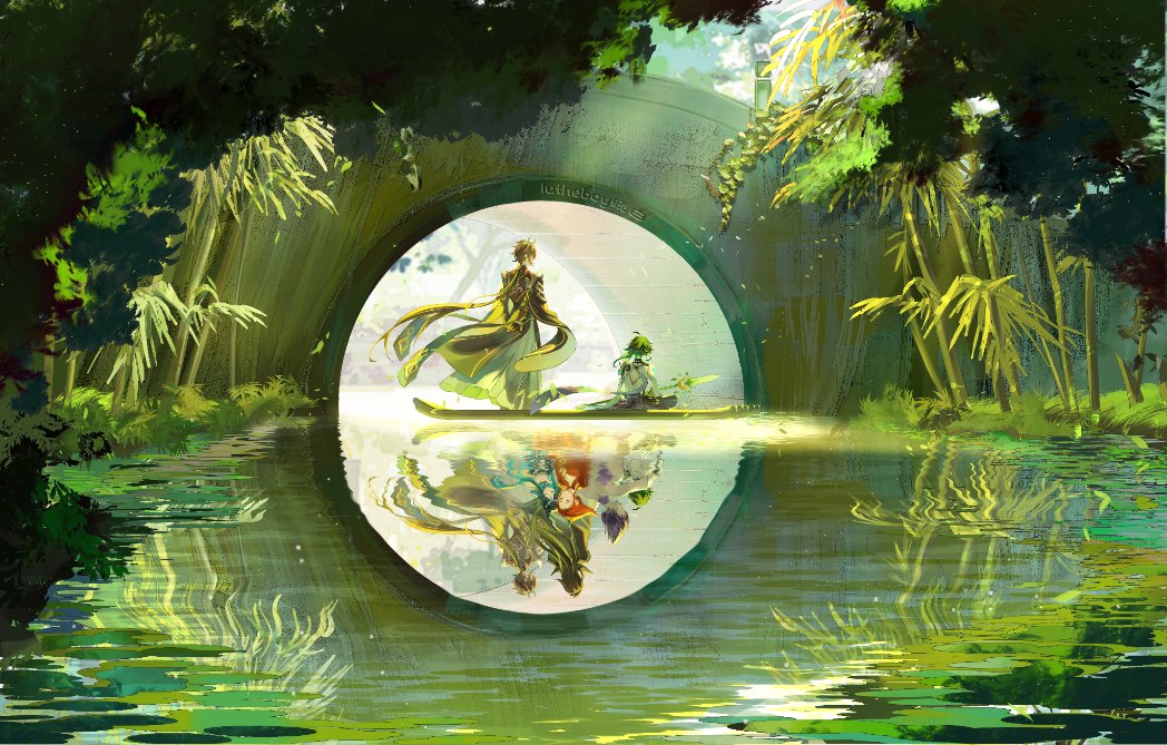 lutheboy's tweet image. 瑶池春熟 #GenshinImpact #xiao #zhongli