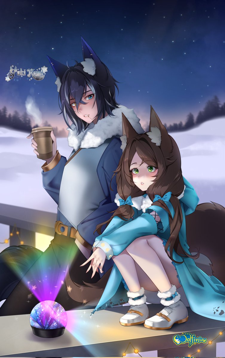 Hawoo meine wölfchen 🙈

Ich hab euch dieses Artwork noch garnicht gezeigt :D 

Mein kleiner Bruder <a href="/Yuki_kami3/">Yuki_Kami1</a>  und ich 💙

Und jaaa eure Wolfi hat nun eine weitere version suprise! 🙈💙

Artist: @/pr_ponnyan 

#wolfiniaartwork #yukikamiillu #vtuber #gervtuber