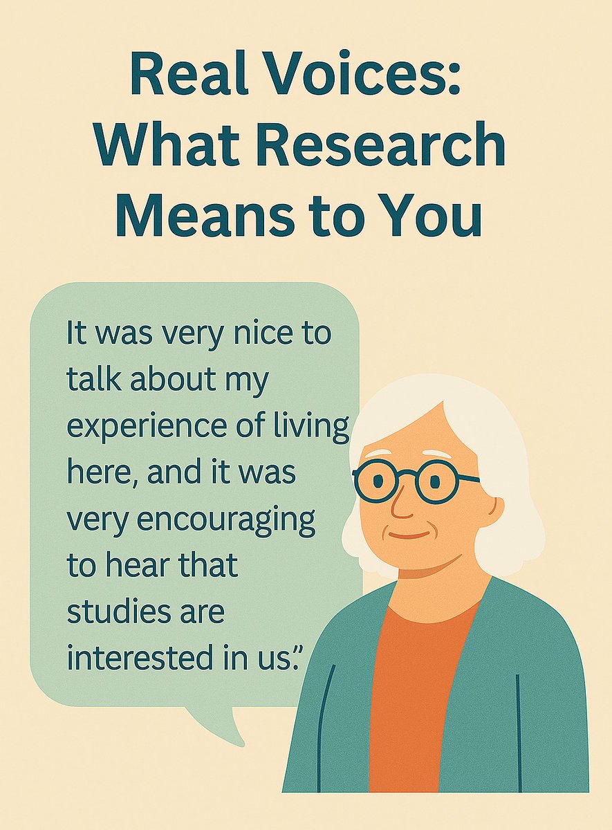 EnrichScotland's tweet photo. Research involvement offers residents the opportunity to meet new people and get involved in new activities. 

Here's feedback from one resident ⬇️⬇️

#thinkenrich #carehomeresearch #carehomes #carehomevoices https://t.co/eqXsaYcusT