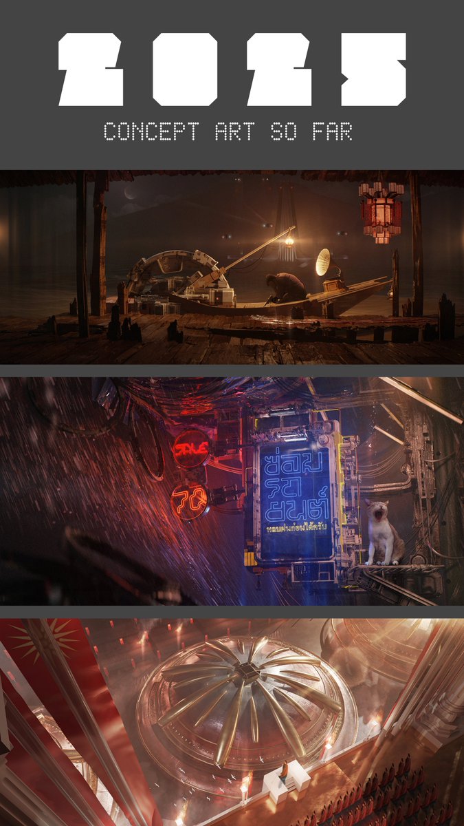 Lots of things happened in 2025 both good and bad but it passed anyway, I found myself enjoying reading literature. I made more concept art and tried new experiences in the university (such as tremendous workload) wishing a great year ahead for us all, happy songkran krub!😉