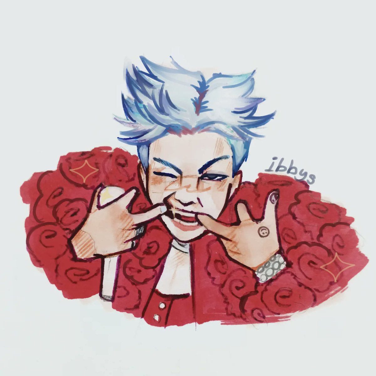 Ibbysss_'s tweet photo. traditional art G-Dragon. Spector my interests are getting bigger and bigger #GD https://t.co/3vGH9MXeyc