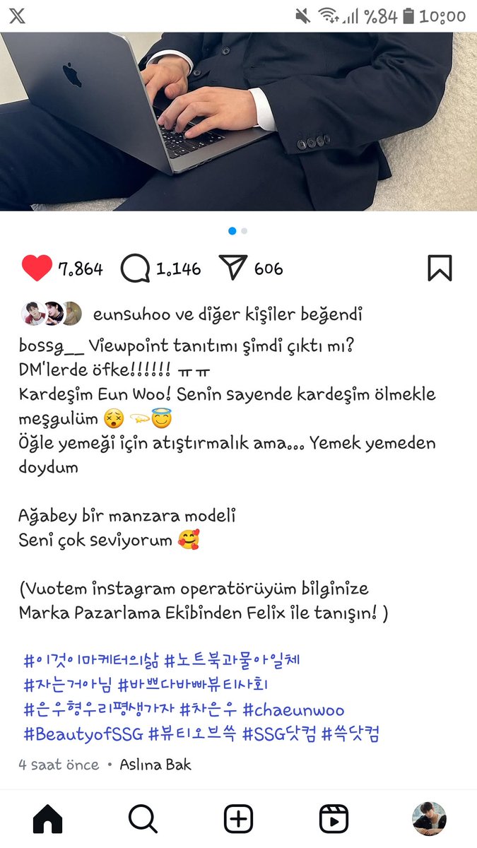 eunwoomelike's tweet photo. Benim biricik aşkım sabahımı güzelleştiren bebeğim Yorum yapmış felix in gönderisine ❤❤💘❤❤

#CHAEUNWOO #FELİX #BOSSG https://t.co/rlaGnWOa88