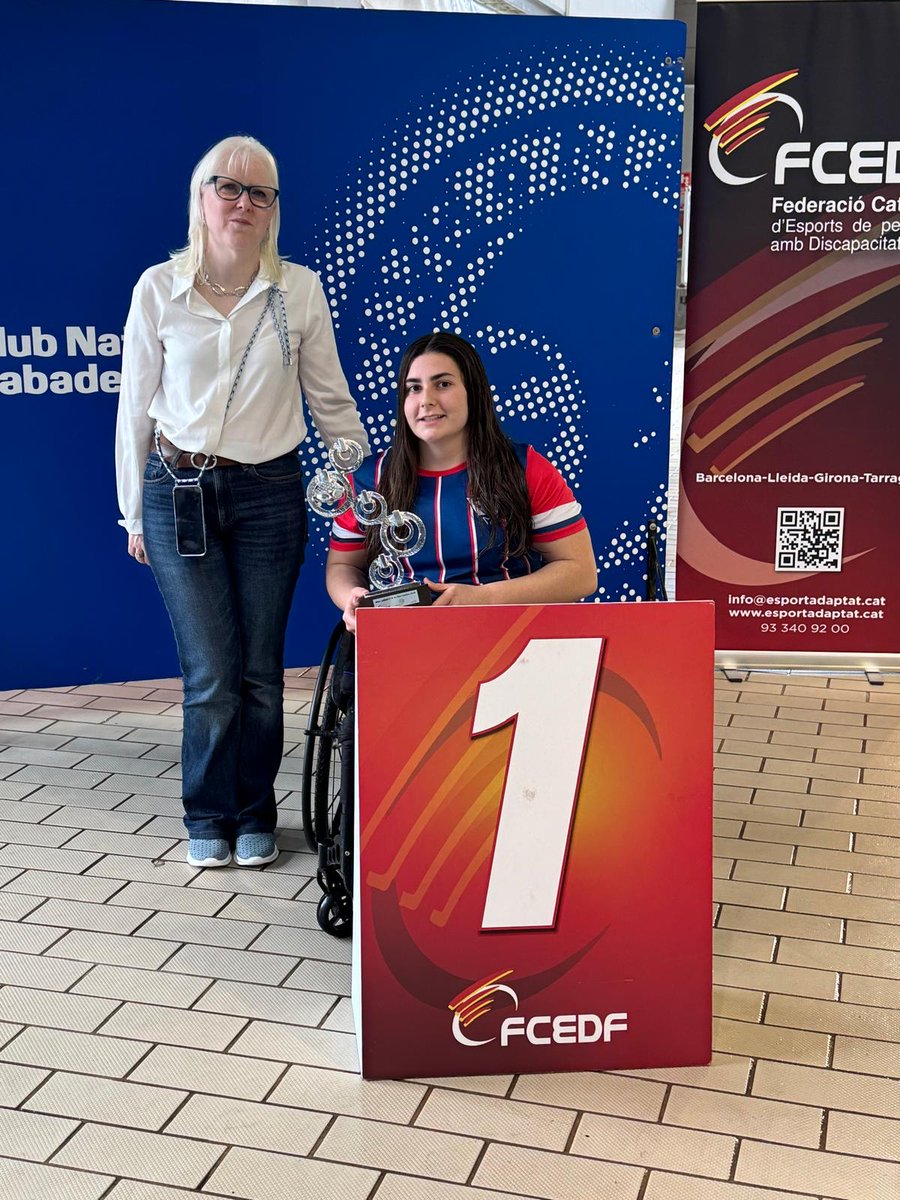 cnmataro's tweet photo. 🌟🏊‍♂️El Kia Quadis AR Motors - CN.Mataró ha brillat a la 3a jornada de la Lliga Catalana de Natació Adaptada, assolint el títol de millor club de la Lliga i amb més participació, amb la Berta Garcia reconeguda com a millor nedadora de la temporada🏆

🔗: https://t.co/imVWC6FqXP https://t.co/R2bH0sILBm
