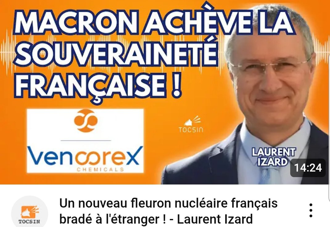 Ambianie's tweet photo. Un nouveau #FLEURON #nucléaire français BRADÉ à l'étranger ❗
Laurent Izard #Tocsin
#macronDestitution #FREXIT #HauteTrahison
https://t.co/W5s2t6gfxt https://t.co/E7Vi7NNgwe