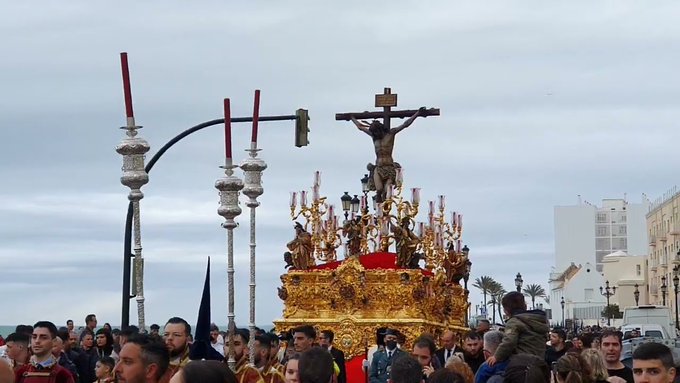 Horario de salida e itinerario del traslado de La Palma este Miércoles Santo en Cádiz 2025