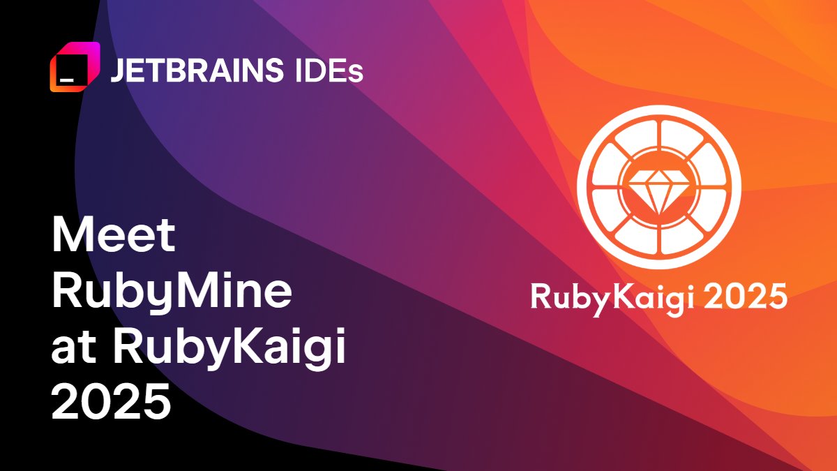rubymine's tweet image. ✨RubyMine is thrilled to be a sponsor of #RubyKaigi 2025!
Join us at Ehime Prefectural Convention Hall, April 16–18 — meet the team, discuss, win prizes, and explore what’s new in RubyMine.
Let’s talk Ruby! 🚀
#RubyMine #RubyKaigi2025
