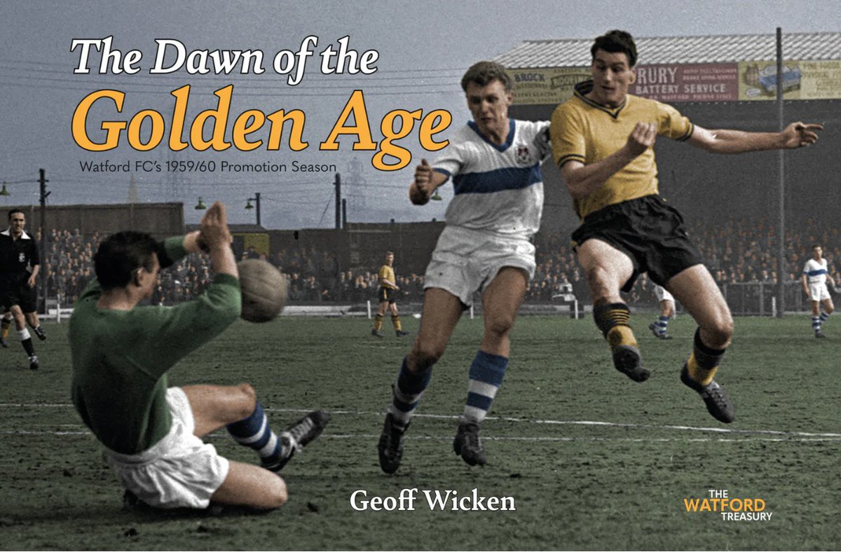 treasurywatford's tweet photo. NEWS: Pre-orders are open for our latest book.

It's the story of #watfordfc's glorious first promotion season in the Football League, told by @GeoffWicken with photos from @Observer_Owl 

Order your copy at: https://t.co/TutpcYKu2P https://t.co/GjWk6LvTpa