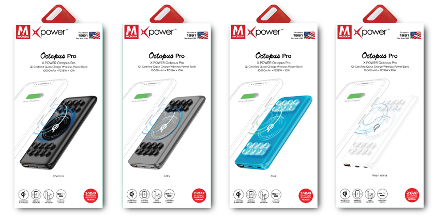 kofukutrading's tweet photo. 🚀【OCTOPUS Pro】　MICRODIA
Qi認証＆PD18W対応⚡10000mAh大容量でスマホにピタッ！
吸盤で背面固定＆スリム設計📱
やさしい手触り＋4段階LED表示✨
カラー：チャコール／グレー／ブルー／ホワイト
#モバイルバッテリー #ワイヤレス充電 #OCTOPUSPro https://t.co/kti5Duxezx