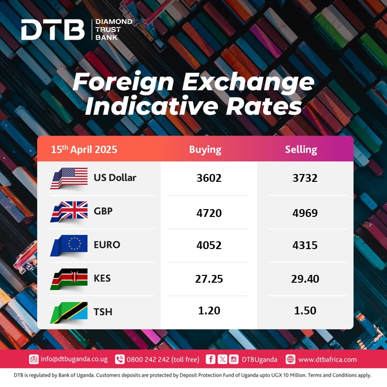 For the best and most comprehensive forex rates in town, please visit any DTB Branch near you. #forex #BankWithUsBankOnUs