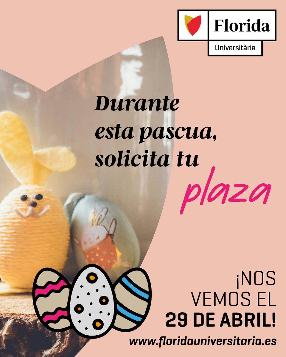 📚Esta Pascua… ¡decide tu futuro!
Inicia hoy mismo el proceso para estudiar un Ciclo Formativo o un Grado en Florida Universitària 🤝

🗓️¿Dónde resuelvan tus dudas? Ahí es.  Reserva una cita con Atención al Futuro Estudiante a partir del 29 de abril.

floridauniversitaria.es/estudios/