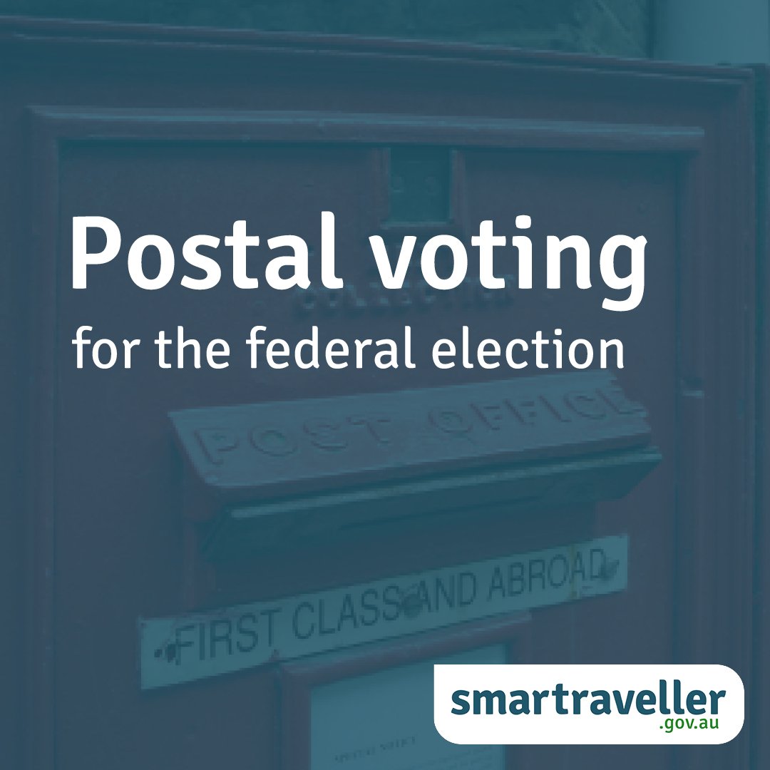 ⏰ Time is running out to submit your application for a postal vote in the upcoming federal election. To ensure you can vote from your location, apply now via the AEC website: aec.gov.au/pva ✉️

Authorised by the Electoral Commissioner, Canberra.
