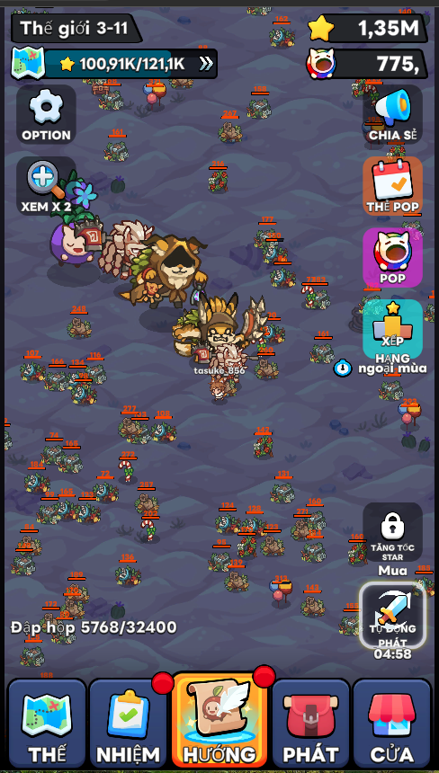 Game mới của hãng Platinum vừa ra mắt hôm nay và bắt trend cat meme, đang chơi free nhận thưởng, mọi người chơi thử biết đâu lại bắt trend sớm :)) petpop.fun/share?ref=7848…