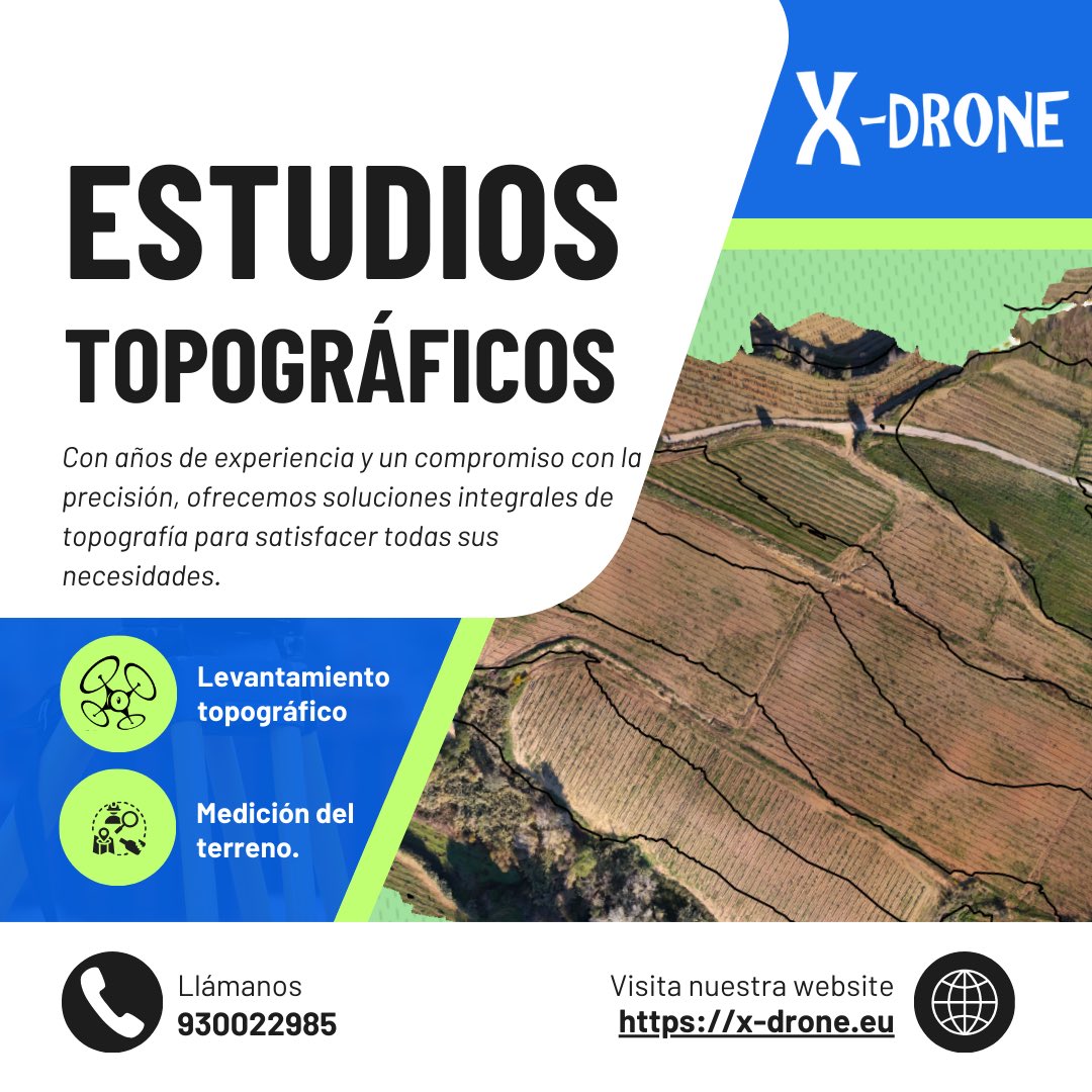 ¿Sabías que con drones RTK podemos medir el terreno con precisión centimétrica?En X-Drone llevamos la topografía al siguiente nivel:Levantamientos topográficos rápidos.Datos exactos para tus proyectos.Ideal para construcción, agricultura, ingeniería y más #TopografíaConDrones