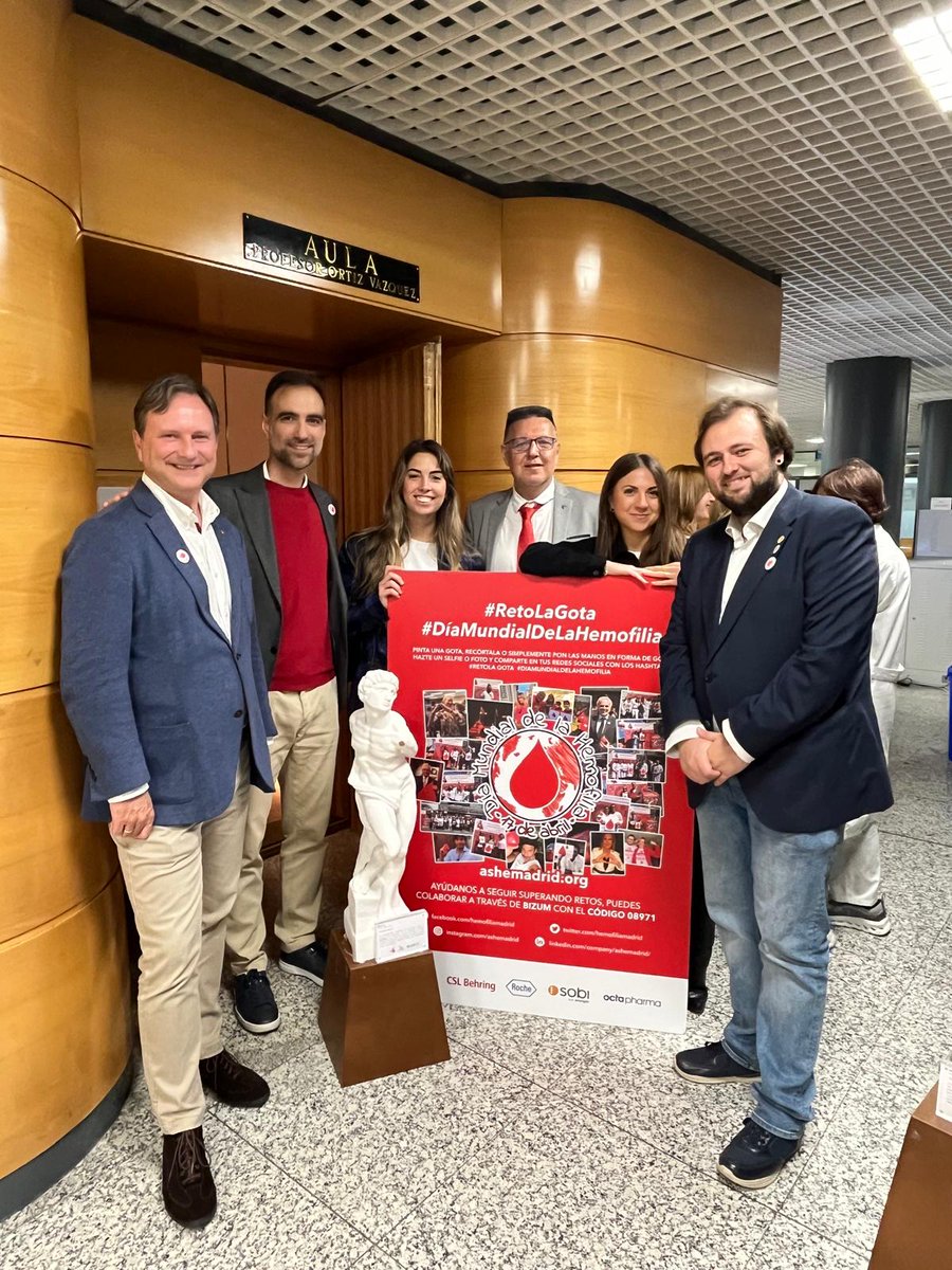 Sobi_Iberia's tweet photo. Sumamos actividades en torno al Día Mundial de la #Hemofilia 2025. Os compartimos imágenes de nuestra presencia en la jornada informativa organizada por @hemofiliamadrid en el Hospital Universitario de La Paz, apoyando el #RetoLaGota #ImpactoPositivo #CompromisoCERcano #WHD2025 https://t.co/1qKatyPXiH