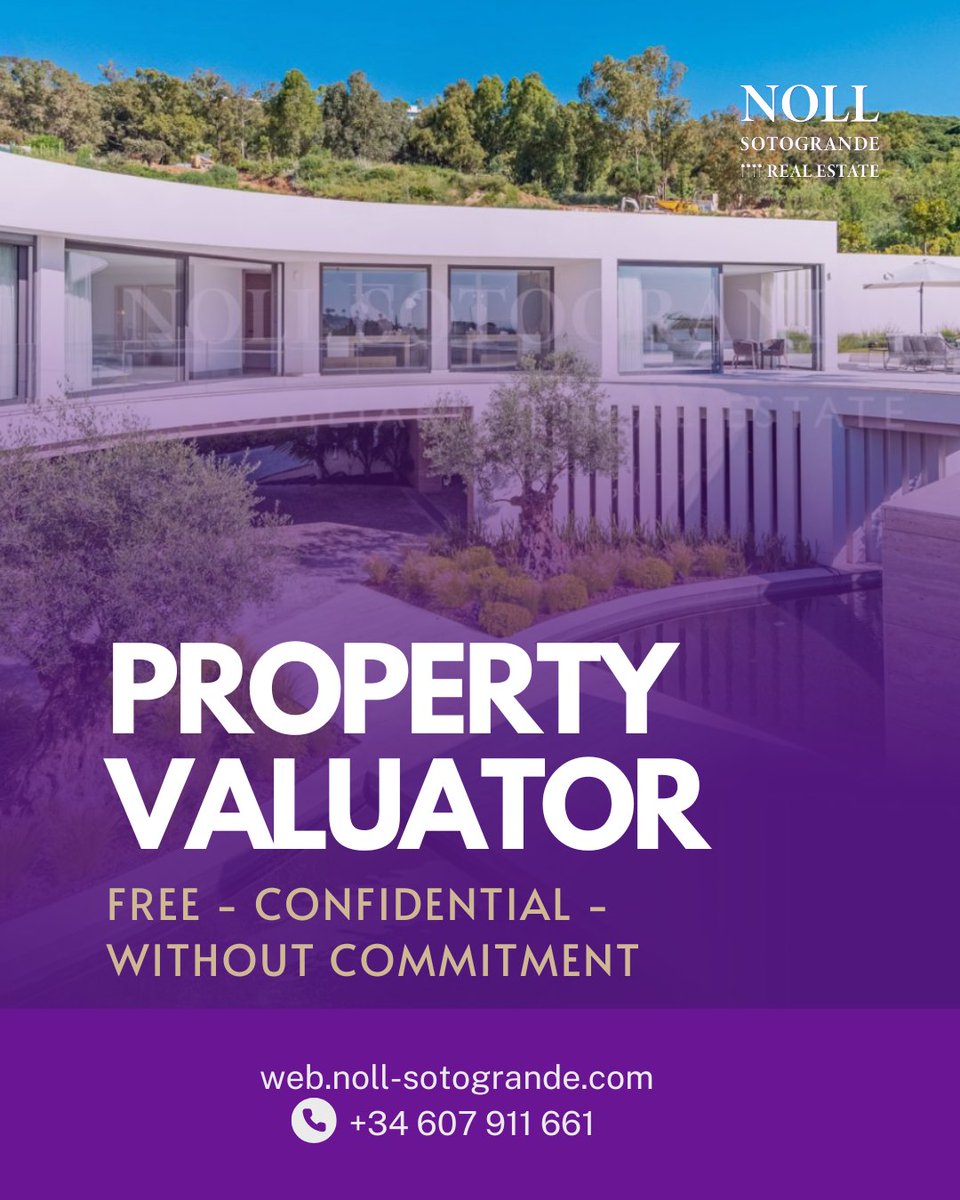 Would you like to know the value of your property?

➡️ Or click: web.noll-sotogrande.com

✅ Simple to use
✅ Completely free
✅ 100% confidential
✅ No obligation to sell
✅ Available in English, Spanish, and German

📲+34 607 911 661
✉ info@noll-sotogrande.com