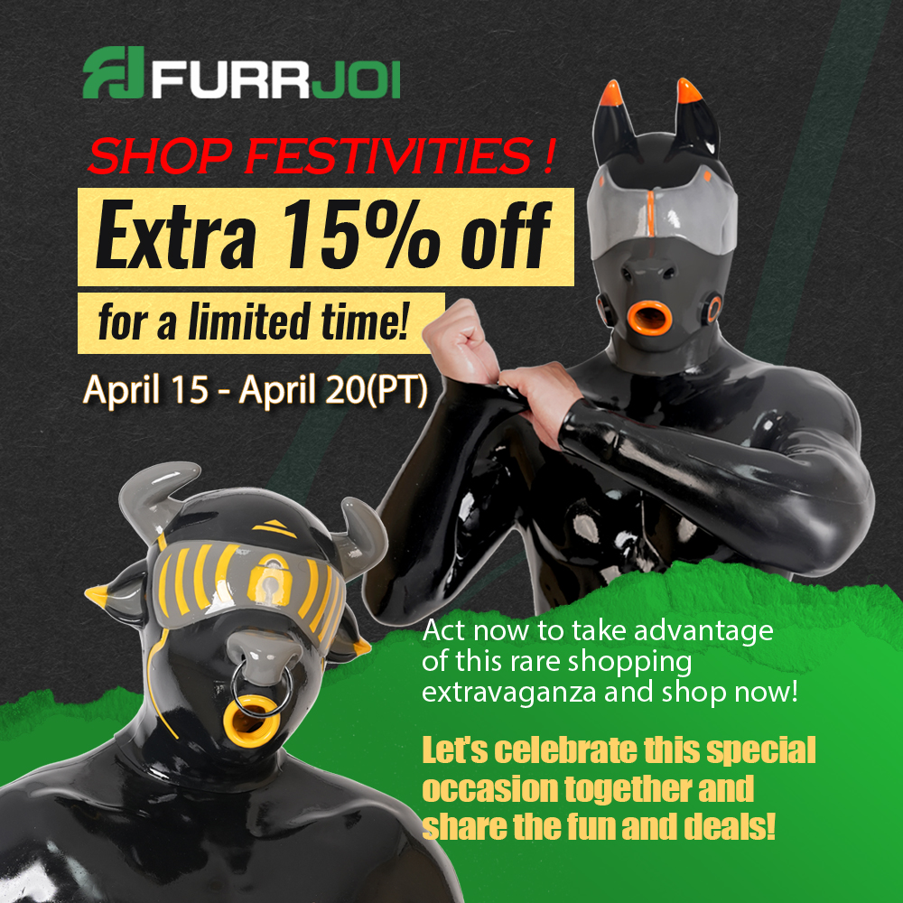 furrjoi01's tweet photo. New Arrivals | 15% Off | Bonus Gifts | Giveaway

The Cow Drone is live now—get it for $208!
https://t.co/lFXHJ09HIt (coupon automatically deducted when ordering)

Also enjoy 15% off sitewide!
https://t.co/kvwaxLywjJ (excluding new arrivals)

Plus, receive a free black harness with 3 items and a free black blind mask with 5 items.

Enter our giveaway for a chance to win ONE headgear of your choice!   

Here’s what you need to do:  
1️⃣FOLLOW @furrjoi01
2️⃣RT this post
 
Key Dates:  
Giveaway ends: April 30, 2025.  
Winner announcement: April 30, 2025

One lucky winner.

#rubber #kinky #furry #silicone #fetish #drone #cow #bull #furrjoi