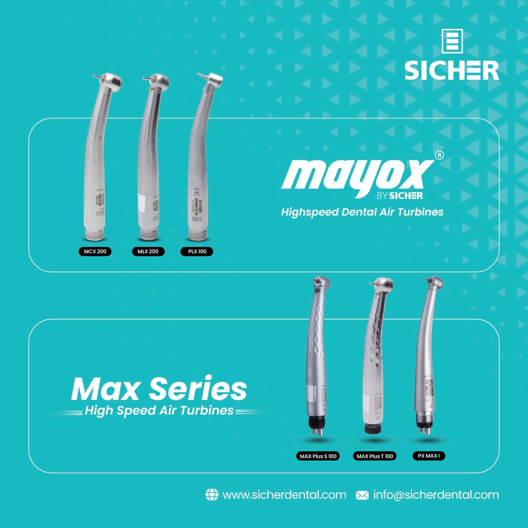 Precision Meets Power - Trusted by Dentists Worldwide.

Chosen by dental professionals for its unmatched precision, the Sicher Max &amp; Mayox Series Air Turbine offer superior cutting performance, industry-leading quality, and dependable service.
#sicherdentalusa
#sicherUK