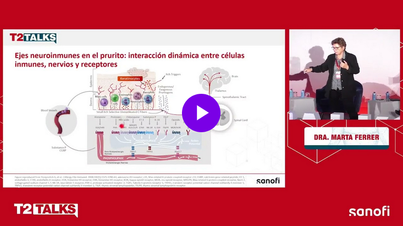 TodoDermatitis's tweet photo. IL4, IL13, IL31: ¿Qué papeles superpuestos y exclusivos juegan las diferentes citocinas?
Respondió la Dra. Marta Ferrer en una de las presentaciones #T2Talks dedicada al prurito y la fisiopatología de la #DermatitisAtópica. (para profesionales sanitarios).
https://t.co/ePpZ3Wbdyg