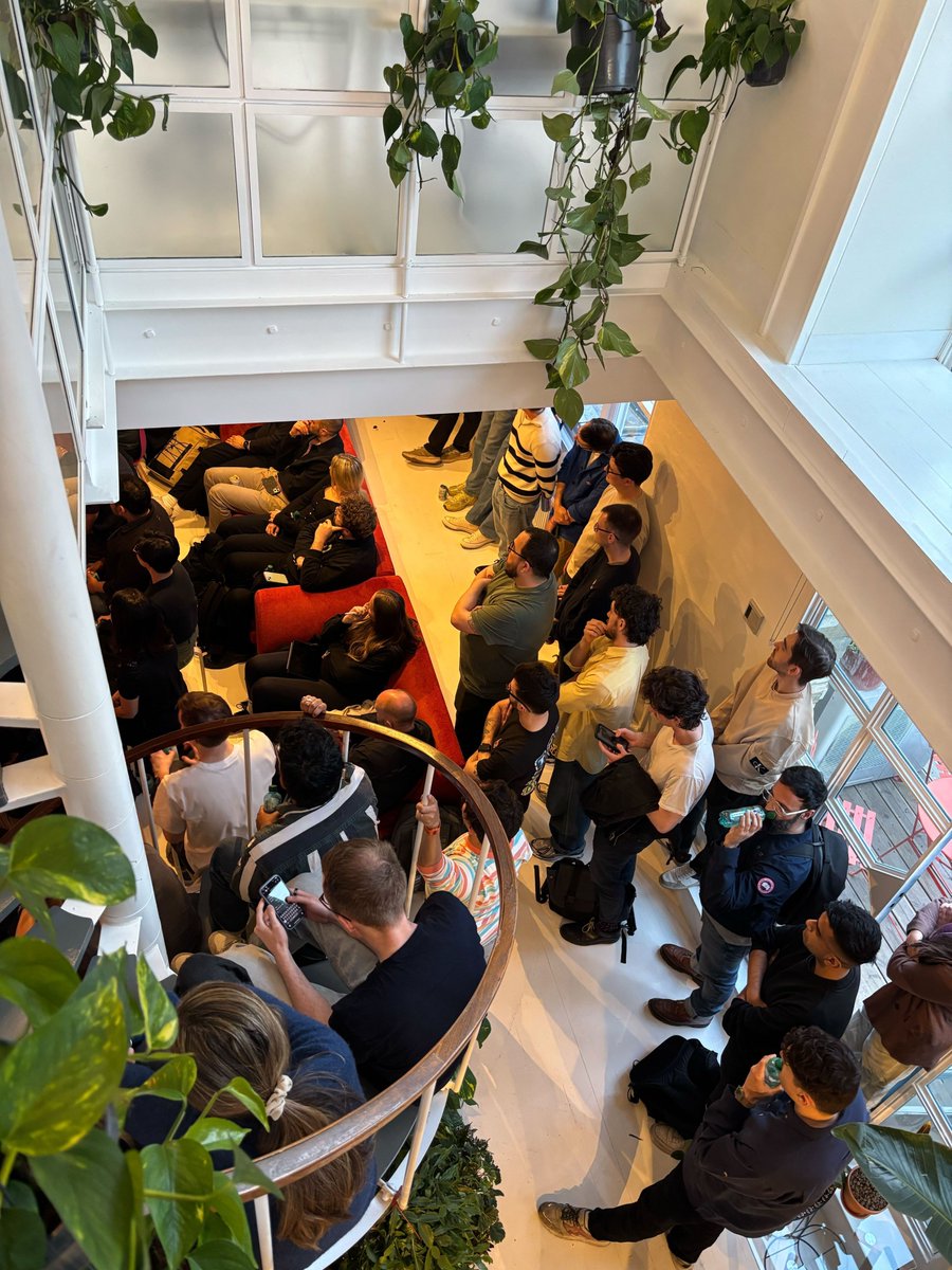 shre (@itsdrdrewithash) on Twitter photo You know it's a full house when even the staircase fills up for London AI Design Night with Lovable's <a href="/nadonomy/">Nad Chishtie</a> and Granola's <a href="/samstphenson/">Sam Stephenson</a>!
Big thanks to <a href="/rtilleard/">Robbie Tilleard</a> for the stellar moderation and co-organizing 🙏🏽 You know it's a full house when even the staircase fills up for London AI Design Night with Lovable's <a href="/nadonomy/">Nad Chishtie</a> and Granola's <a href="/samstphenson/">Sam Stephenson</a>!
Big thanks to <a href="/rtilleard/">Robbie Tilleard</a> for the stellar moderation and co-organizing 🙏🏽
