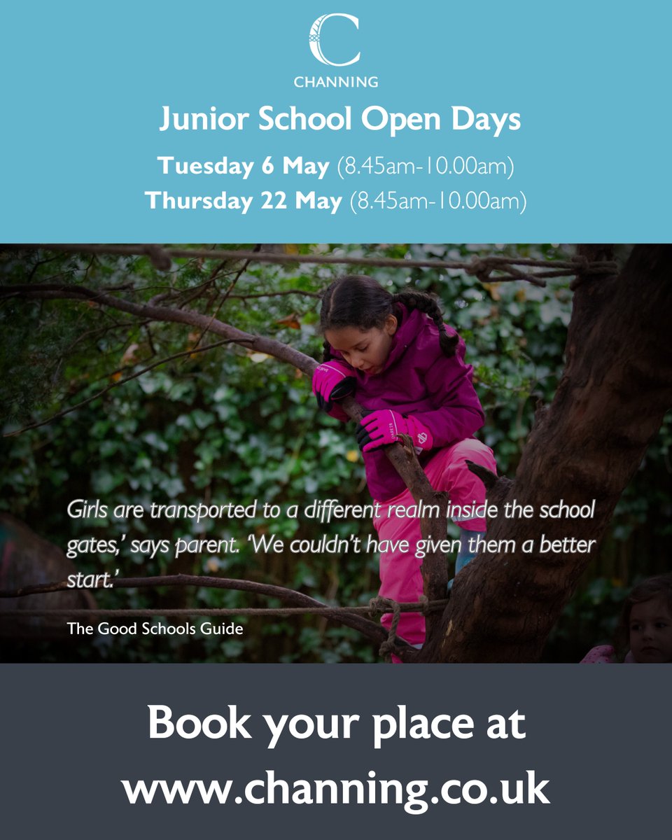 ChanningSchool's tweet photo. We look forward to welcoming you to one of our Junior School Open Days, where you will be able to meet the Head of the Junior School, staff and pupils, have a tour of the school and take part in a Q&amp;A session. Head to our website to book your visit!
https://t.co/bOv78Qj1U3 https://t.co/ODcmkClEW4