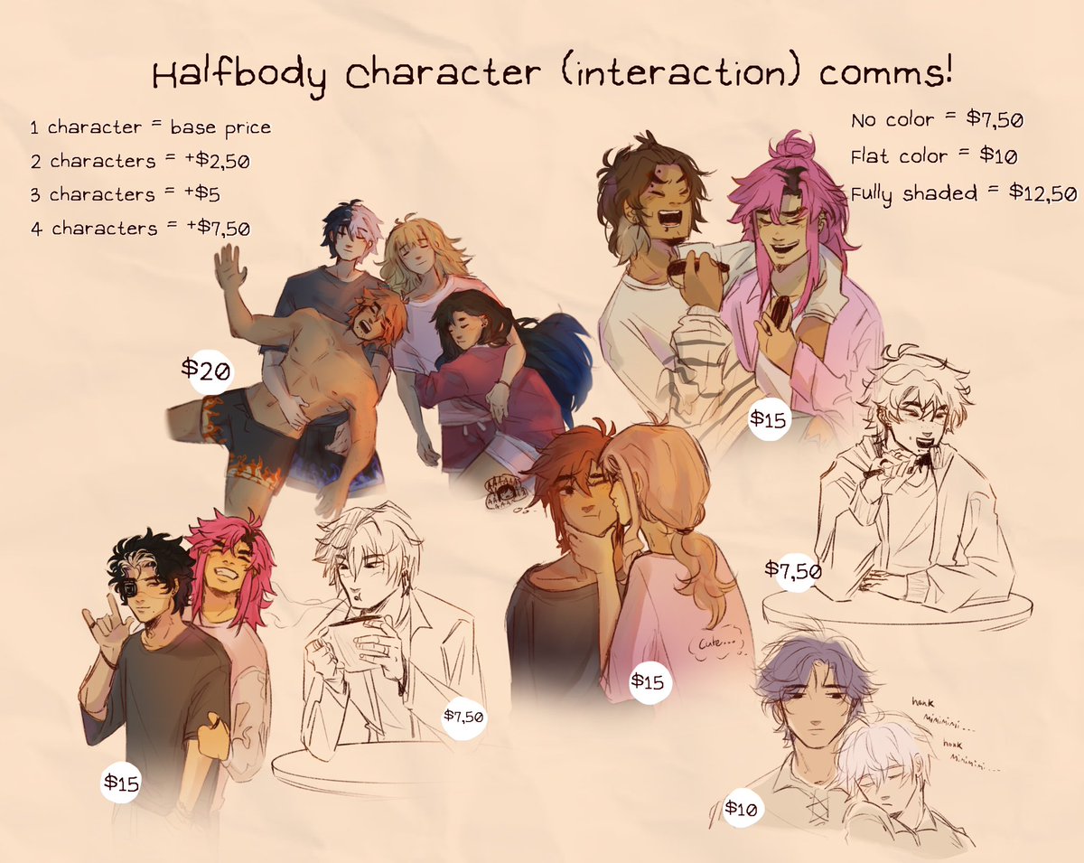 mewoscrabbles's tweet image. Updated Ko-if requests/c0mms! Lowered the price because honestly! I’m broke! And in need of money! I also added some more examples, including an actual reference for the size of the request.
ko-fi.com/mewoscrabbles/…