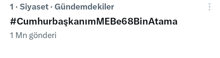 Çetin (@etin1224472) on Twitter photo 3 günde 4 milyon tweet. Emek veren mücadele eden tüm meslektaşlarıma teşekkür ederim
Sayın Cumhurbaşkanım <a href="/RTErdogan/">Recep Tayyip Erdoğan</a> öğretmenler sesini duyurmak için herşeyi yaptı sizden 68 bin atama müjdesi bekliyor
<a href="/_cevdetyilmaz/">Cevdet Yılmaz</a>
<a href="/EmineErdogan/">Emine Erdoğan</a>
<a href="/fahrettinaltun/">Fahrettin Altun</a>
#CumhurbaşkanımMEBe68BinAtama 3 günde 4 milyon tweet. Emek veren mücadele eden tüm meslektaşlarıma teşekkür ederim
Sayın Cumhurbaşkanım <a href="/RTErdogan/">Recep Tayyip Erdoğan</a> öğretmenler sesini duyurmak için herşeyi yaptı sizden 68 bin atama müjdesi bekliyor
<a href="/_cevdetyilmaz/">Cevdet Yılmaz</a>
<a href="/EmineErdogan/">Emine Erdoğan</a>
<a href="/fahrettinaltun/">Fahrettin Altun</a>
#CumhurbaşkanımMEBe68BinAtama
