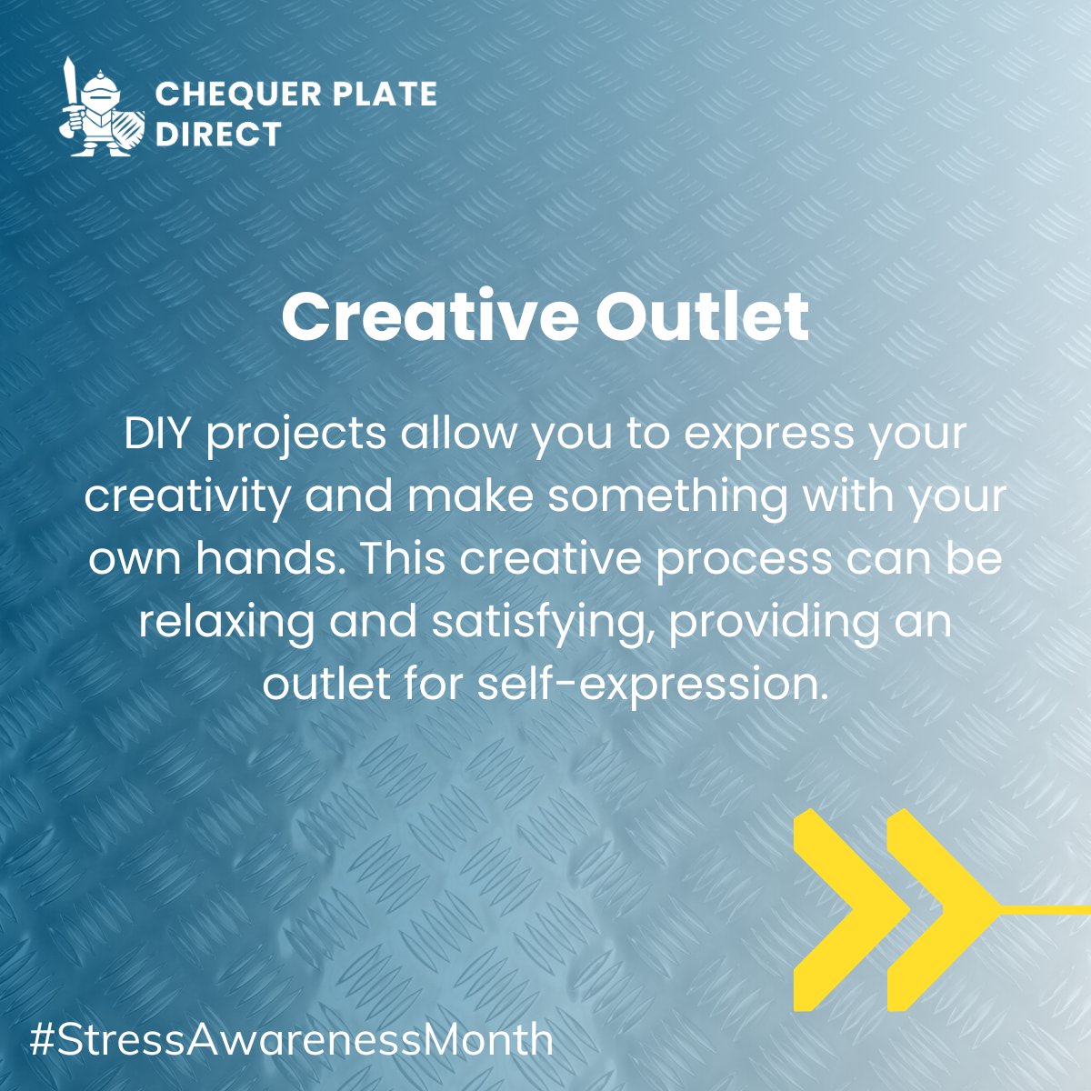 ChequerplateUK's tweet image. 💡 Did you know April is National Stress Awareness Month?

There are many ways to deal with stress, such as taking a break, talking to people, and even working on DIY projects.

#StressAwarenessMonth #DIY #HomeProjects #Wellbeing #Stressfree