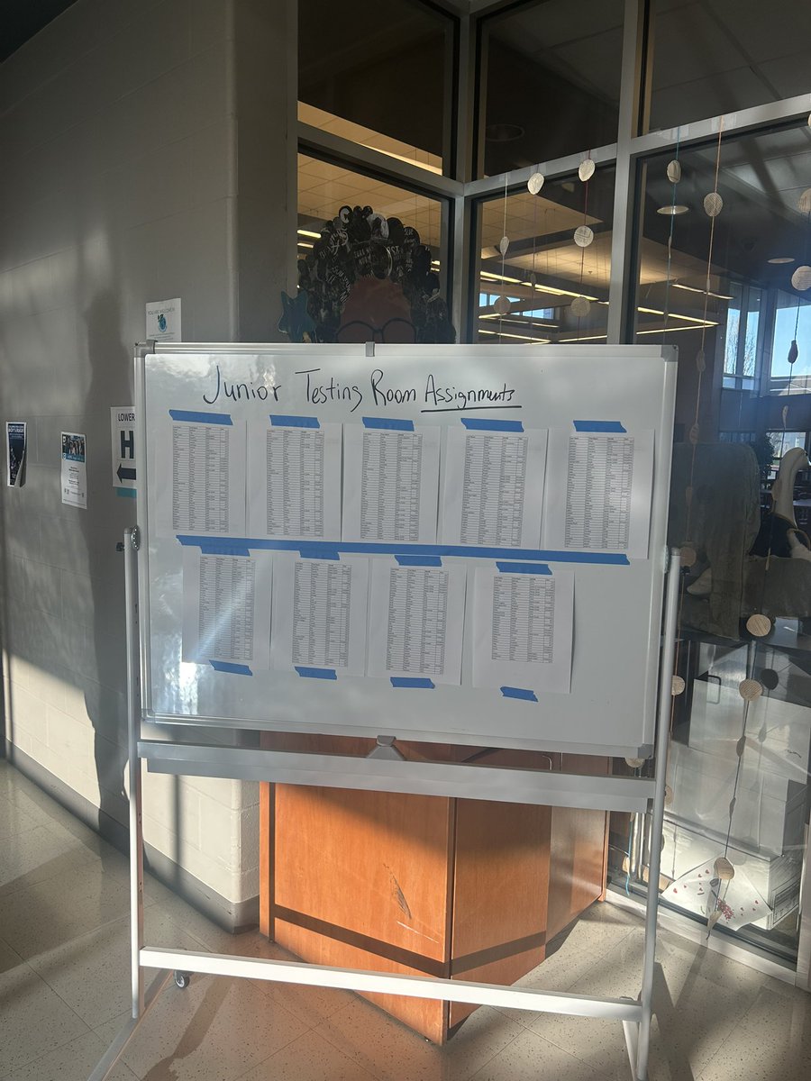 It's Junior Testing Day <a href="/MurielBattleHS/">Battle High School</a>!!