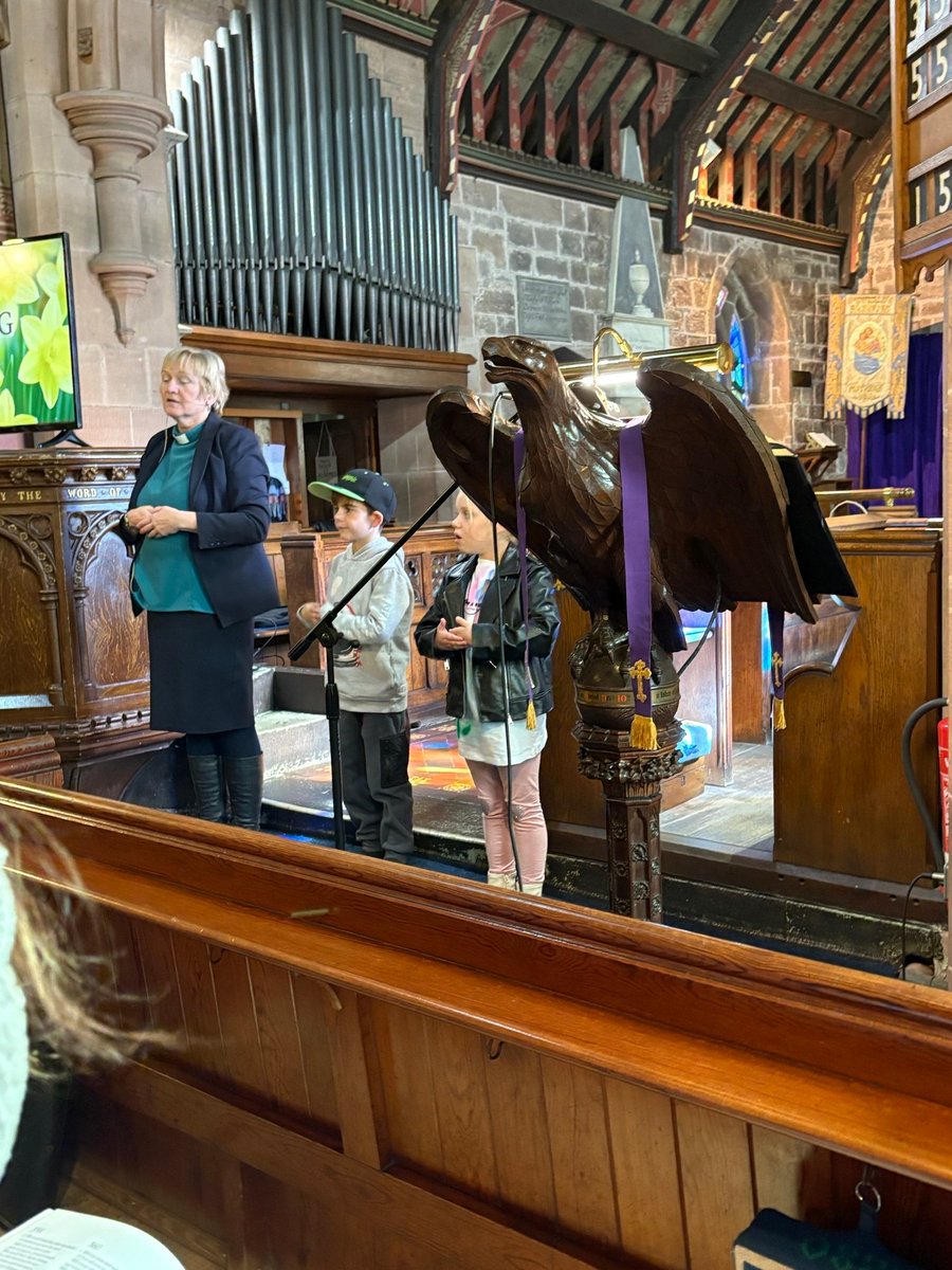 *Shout out* to some of our Sparrows &amp; Robins children who helped Reverend Elaine lead Mothering Sunday Worship at our Church! They represented our school wonderfully with their readings, singing and dancing 😊 thank you to all who attended.
