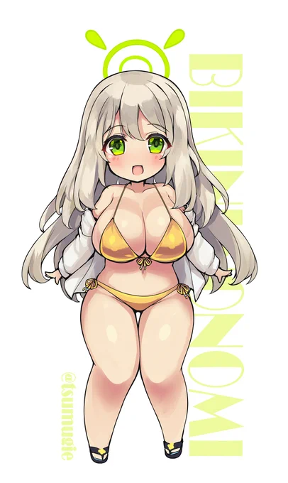 ブルアカアクスタも需要があるみたいなので夏に向けてアカネ(バニー)とノノミ(水着)も計画中です。#ブルーアーカイブ 
