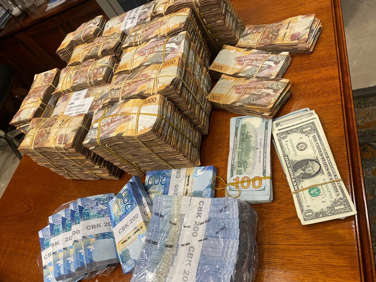 itskipronoh's tweet photo. These are the liquids recovered from Kiambu Governor Kimani Wamatangi's homes. He is doing well! https://t.co/N292R7flka