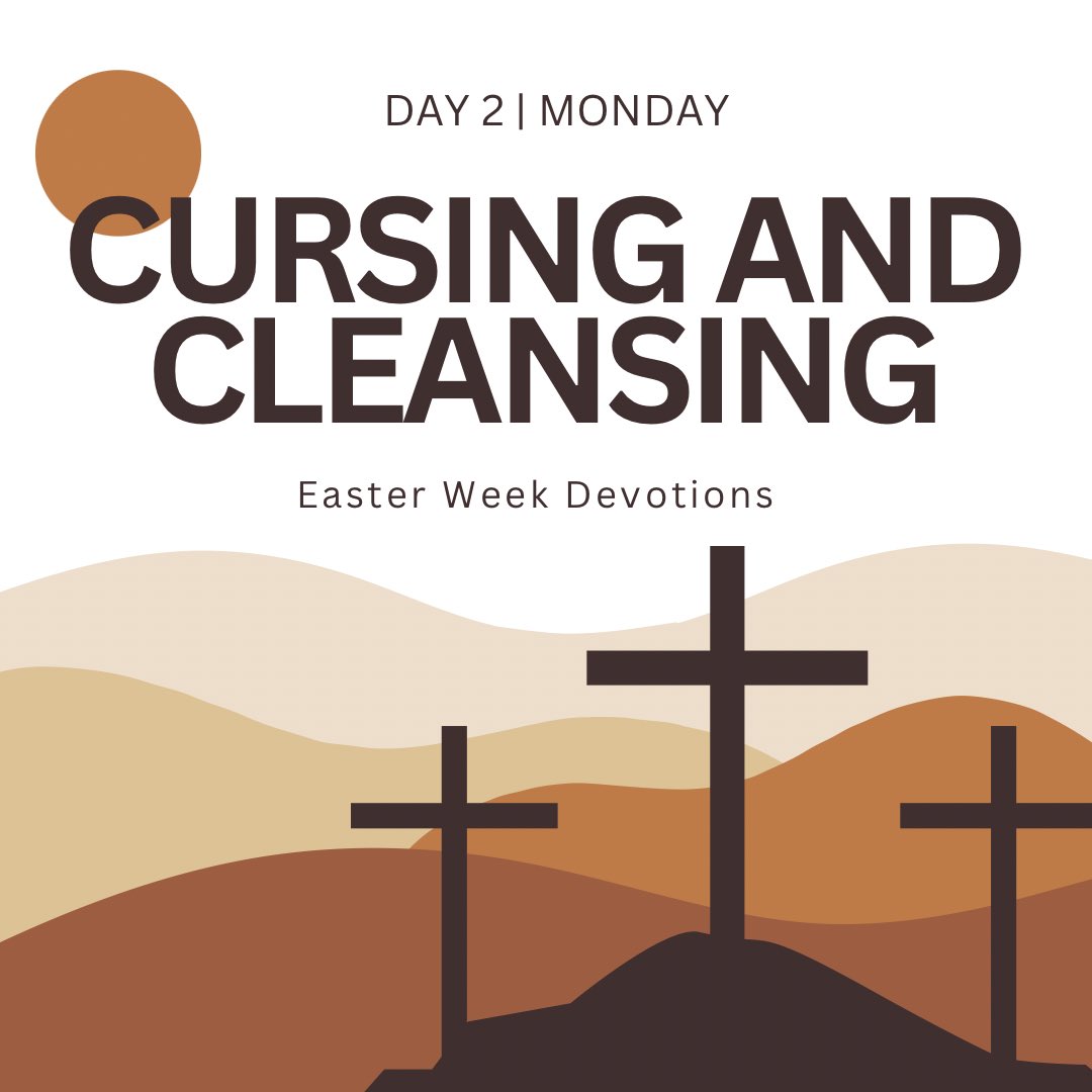01davidsmith's tweet photo. Monday.

Fig tree cursing and temple cleansing.

Read more at https://t.co/CcP6WME1oG https://t.co/EMsgkGUHi0