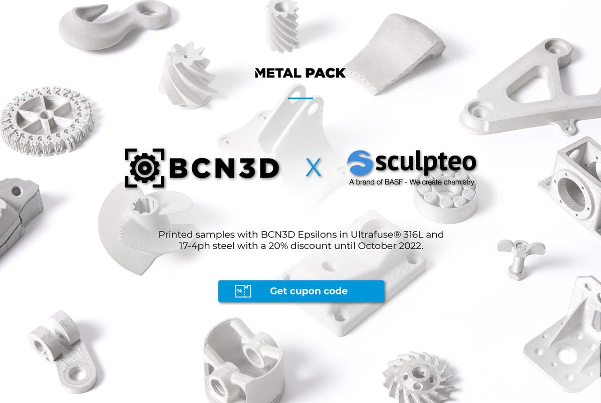 Test out the viability of your metal 3D projects before buying a printer with Sculpteo and get a significant #discount. Snap up this limited-time offer by registering below 😎⏬
bit.ly/3tTTOyB